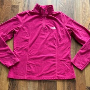 The North Face TKA 100 Woman’s Size M Magenta Fleece Half-Zip